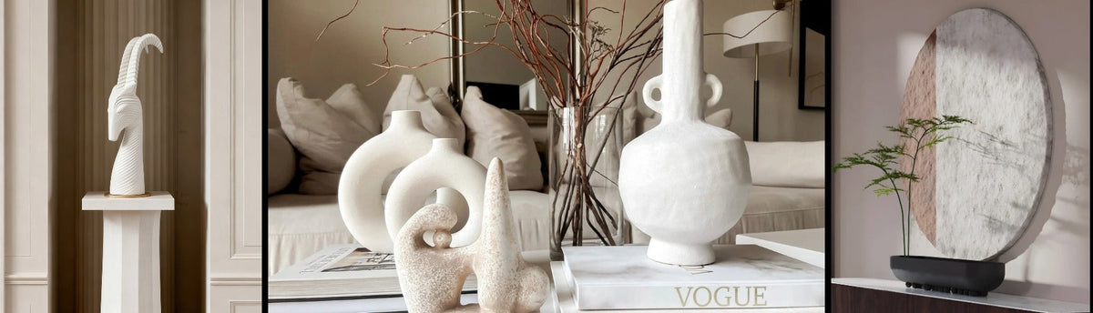 Collage of room decor items available at Spacio retail stores in Mumbai & Kolkata.