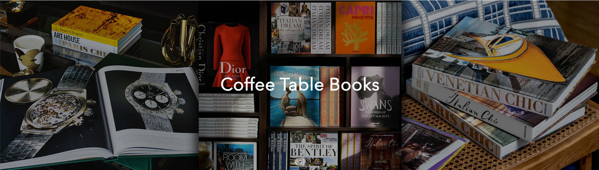 Assouline luxury coffee table books collection displayed at Spacio India, perfect for interior styling and enhancing modern living spaces. Available at Spacio retail stores and online.