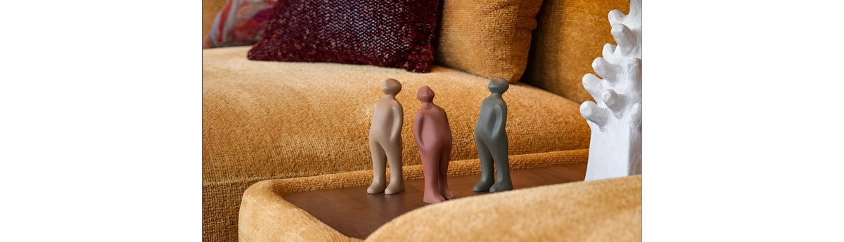 The Visitor Mini Gift Box Series by Gardeco styled in a modern luxury living room interior at Spacio India