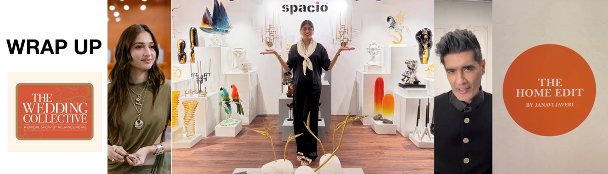The Home Edit at The Wedding Collective Mumbai 2026 with visitors and Spacio's luxury home decor display