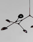 Close up of Drop chandelier in burned black finish from 101 Copenhagen available at Spacio retail stores in Mumbai
