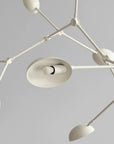 Close up of a white finish Drop chandelier from 101 Copenhagen available at Spacio retail stores in Mumbai & Kolkata.