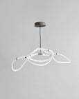 Neon light fixture on a gray background