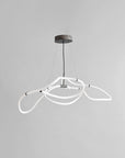 Neon light fixture on a gray background