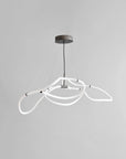 Neon pendant light with white loops on a gray background from 101 Copenhagen available at Spacio retail stores in Mumbai & Kolkata.