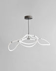 Neon pendant light with white loops on a gray background from 101 Copenhagen available at Spacio retail stores in Mumbai & Kolkata.