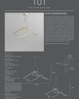 Kumo Chandelier Big by 101 Copenhagen with product details on a gray background