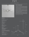 Stick Chandelier - Bronze