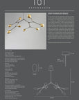 Drop Chandelier - Brass (5m)