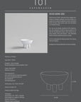 Product information card for a 'Duck Bowl Big' by 101 Copenhagen on a gray background.