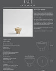 Product information card for a ceramic duck jar with dimensions and design details on a gray background.