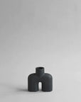 A 101Cph Cobra Uno Mini Black 203024 vase on a white background, perfect for those who love quirky vases. (Brand Name: 101 Copenhagen)