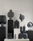 Cobra Vase Tall Medio Black