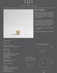 Product information card for a 'Duck Jar Mini' by 101 Copenhagen with text and dimensions.