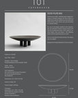 A 101 Copenhagen Duck Plate Big Coffee 214049-inspired black table with a unique design on it.