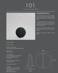 A diagram of a 101Cph Guggenheim Petit Black 213042 by 101 Copenhagen with a black background showcasing the Cobra Arts Movement.