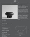 A ceramic 101Cph Medusa Vase Big Coffee 221061 designed with an intricate Medusa motif is elegantly showcased in this poster.