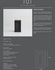 Product information card for 'Podium Medio' by 101 Copenhagen with text and dimensions.
