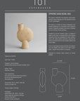 A beautiful poster featuring the design of a 101Cph Sphere Vase Bubl Big Sand 201014 by 101 Copenhagen.