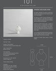 A 101Cph Sphere Vase Bubl Mini Bubble White 202003 with the number 101 on it from the Scandinavian brand, 101 Copenhagen.