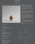 A stunning 101Cph Sphere Vase Bubl Mini Ocher 111180 with a stylish design, showcasing the craftsmanship of the Scandinavian brand. Its ochre finish adds an elegant touch to any space.