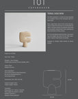 An image of a 101Cph Tribal Vase Mini Sand 221002 with the brand name 101 Copenhagen on it. Available at Spacio India