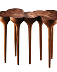 An Agrippa Esgrimas Console table with simple shapes, naturalistic concept.