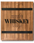 An Assouline Coffee Table Book The Impossible Collection of Whiskey engraved with on a oak wooden box