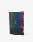 Back cover of Assouline Columbia Pictures Luxury Coffee Table Book featuring gold embossed 100-year anniversary logo, at Spacio India