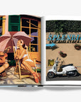 Classic Italian moments captured near the Colosseum with joyful couple on Vespa, featured in Assouline Coffee Table Book Dolce Vita, available at Spacio India retail stores and online.