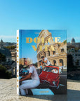 Top view of Dolce Vita luxury coffee table book by Assouline, capturing iconic Italian style with classic cars and retro fashion, now at Spacio India stores and online.