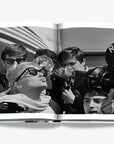 Inside page of Dolce Vita by Assouline featuring glamorous black-and-white photography, celebrating classic Italian cinema, fashion, and luxury lifestyle, from Spacio India.
