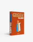 Assouline Greek Islands luxury travel coffee table book, showcasing a vibrant hardcover design, now available at Spacio India retail stores and online.