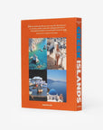 Back cover of Assouline Greek Islands coffee table book featuring iconic Greek island photographs, available at Spacio India retail stores and online.