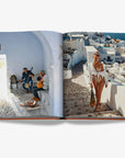 Elegant imagery of musicians and Greek architecture from Assouline's Greek Islands coffee table book, offered at Spacio India.