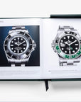 Detailed view of premium Rolex watches from Assouline’s Impossible Rolex coffee table book, luxury home accessory at Spacio India retail.
