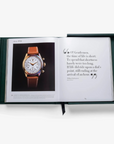 William Shakespeare quote page featured beside a historic Rolex chronograph watch in Assouline Impossible Rolex luxury book from Spacio India.