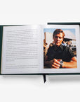 Open-page spread of Assouline’s Impossible Rolex coffee table book featuring historical images and descriptions, available at Spacio India.