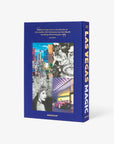 Back cover of the Assouline Las Vegas Magic book, showcasing a collage of classic and modern Las Vegas imagery, now at Spacio India.