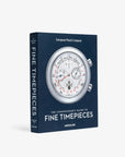 Front view of Assouline's Luxury Jewellery Watch Coffee Table Book titled The Connoisseur's Guide to Fine Timepieces, showcasing a Patek Philippe watch face, available at Spacio India.