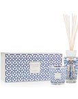 Product display of Baobab Gentlemen My First Baobab Gift Set showing candle, diffuser, and gift box in a clean studio setup, available at Spacio India with bold masculine fragrance.