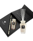 Luxurious gift packaging showcasing Baobab White Pearl Diffuser Totem 250ml, perfect for gifting with refined white musk fragrance, exclusively at Spacio India stores and online.