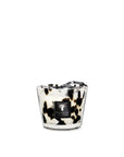 Baobab Black Pearls Candle Max 10 by Baobab Collection, presented in an elegant hand-blown glass holder with a striking black and white design, available at Spacio India.