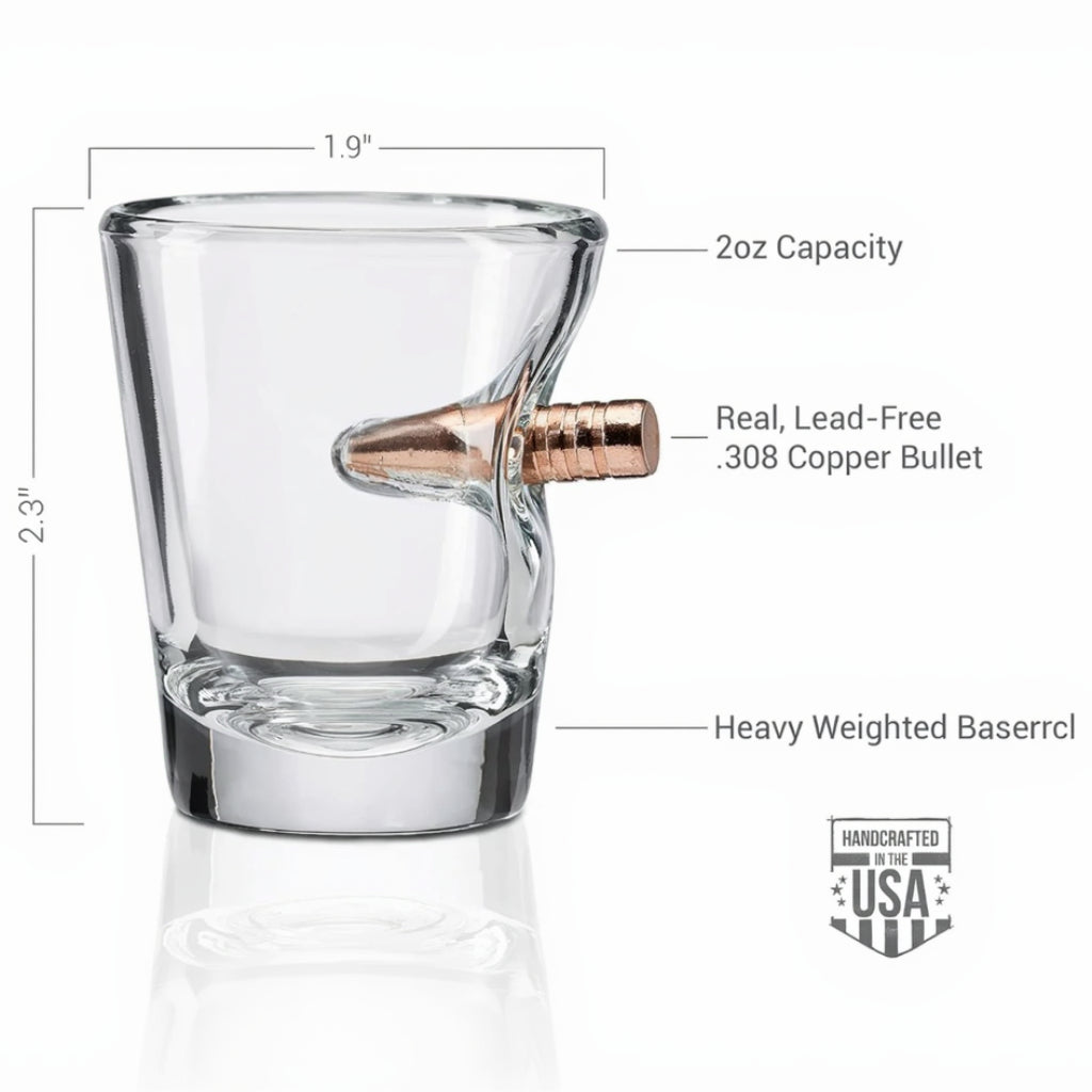 benshot fishing lure glass Shot Glass 308 by Benshot