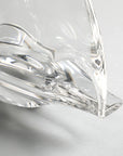 Close-up of the Duccio Di Segna Big Transparent Crystal Sailing Boat front section – a premium glass decor accent sold at Spacio India. Ideal for modern and coastal homes.