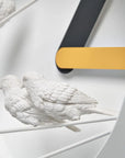 Clock Haoshi Sparrow Round Yellow Gray Spacio India