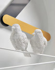 Clock Haoshi Sparrow Round Yellow Gray Spacio India