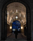 Multiple In the tube vertical lights in a passage