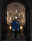 Multiple In the tube vertical lights in a passage