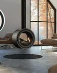 Odin tunnel fixed wood burning fireplace by Dru available at Spacio in India